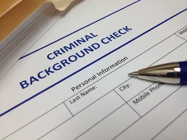 Fingerprinting and criminal background check